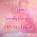 3 Hour Serenity Experience: $475 ($100 Deposit)